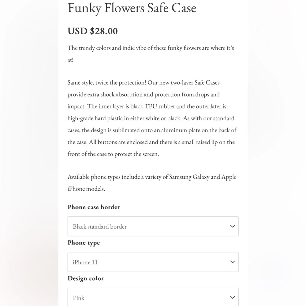 Flower Phone Case (iphone 11)